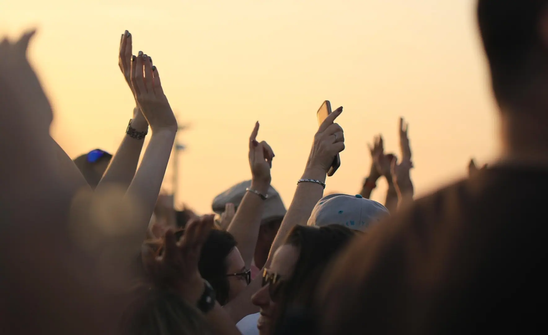 Hands, crowd and dancing